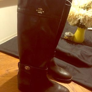 Coach Eva Mat Calf High Boots